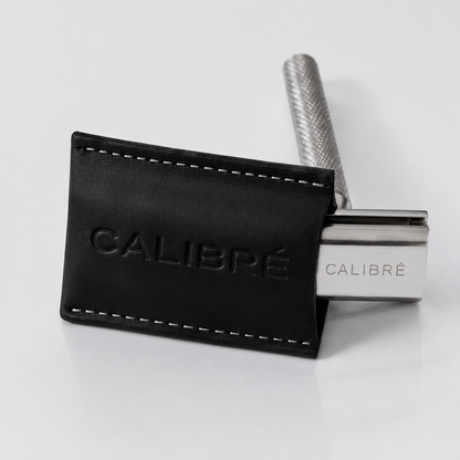 Étui de Voyage en Cuir CALIBRÉ® | Protection Premium pour Rasoir de Sûreté
