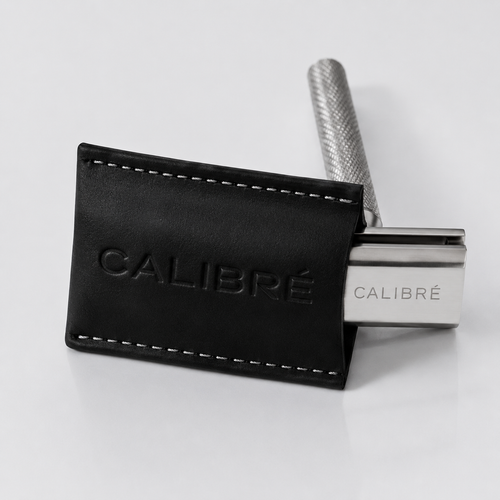 Étui de Voyage en Cuir CALIBRÉ® | Protection Premium pour Rasoir de Sûreté