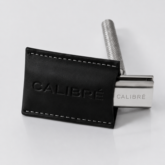 Étui de Voyage en Cuir CALIBRÉ® | Protection Premium pour Rasoir de Sûreté